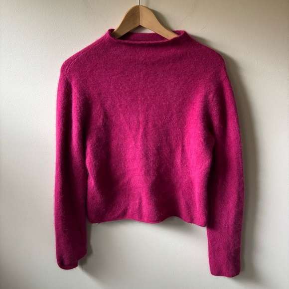 Rabbit Hair/Lambs Wool Blend Turtleneck Sweater - Picture 1 of 7